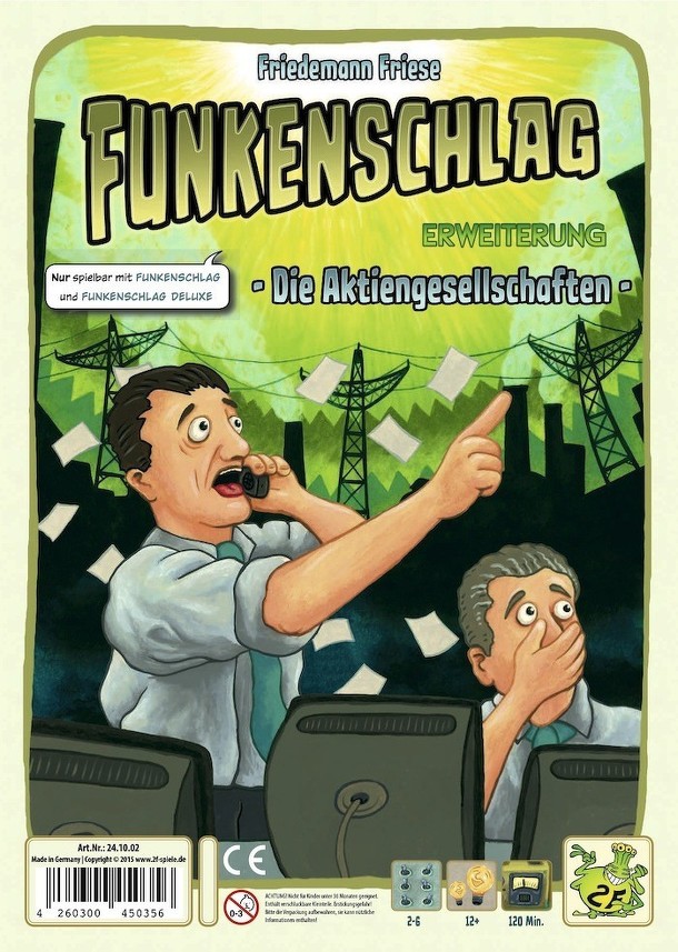 Funkenschlag (Power Grid) 10. kiegészítő - Tőzsde (Die Aktiengesellschaften)