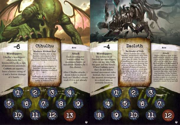 Arkham Horror: Arkham Nights 2010 Promotional Ancient One Cards