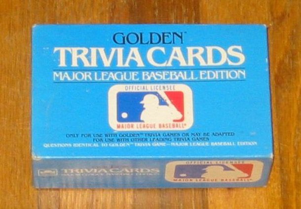 Golden Trivia Cards: Major League Baseball Edition