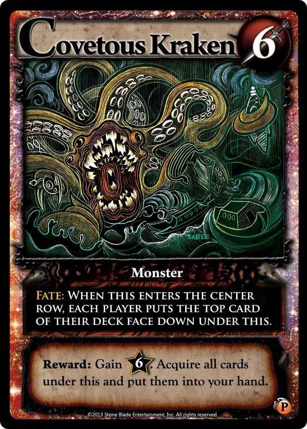 Ascension: Darkness Unleashed – Covetous Kraken Promo Card