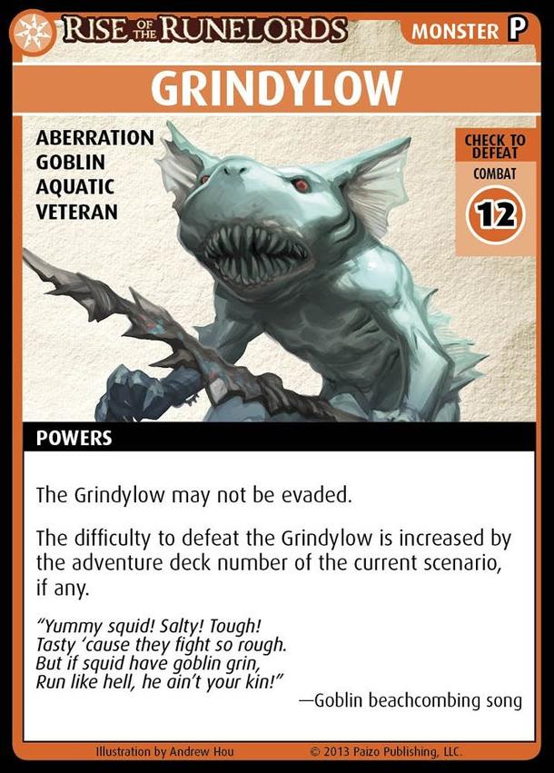 Pathfinder Adventure Card Game: Rise of the Runelords – "Grindylow" Promo Card