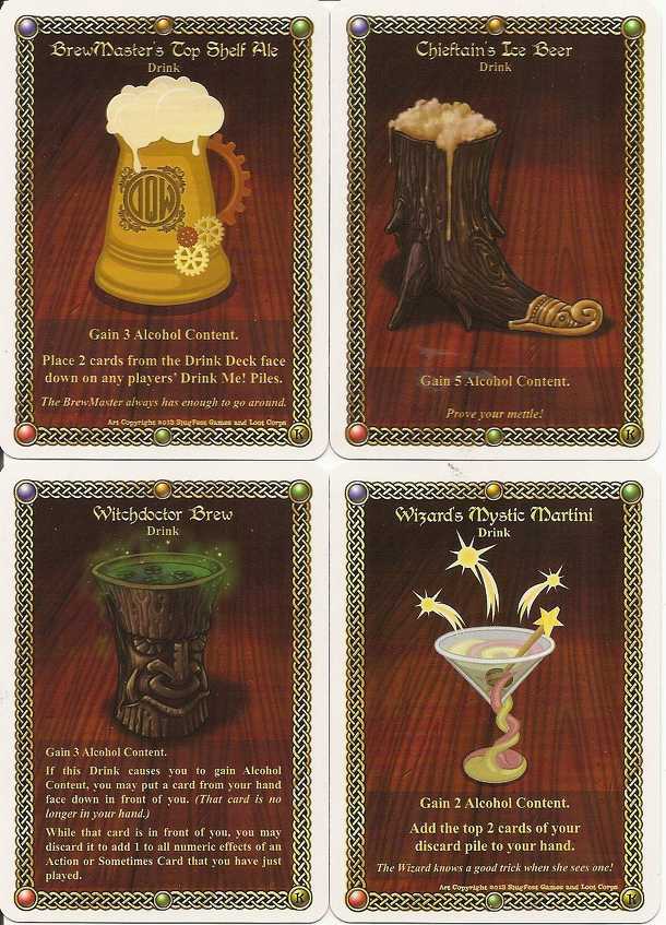 The Red Dragon Inn: Kickstarter Drink Cards