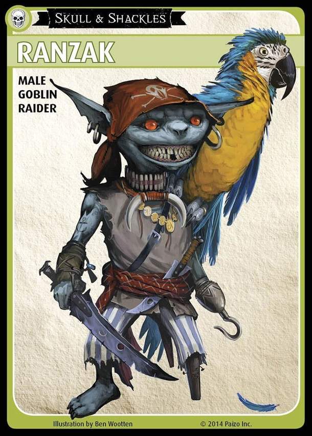 Pathfinder Adventure Card Game: Skull & Shackles – "Ranzak" Promo Character Card Set