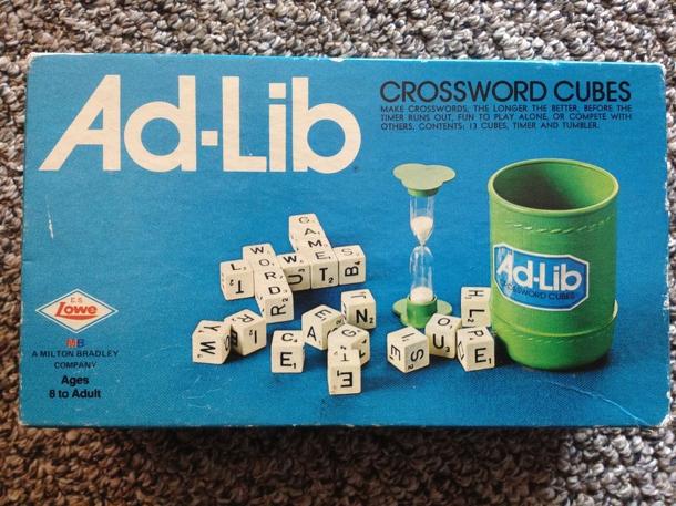 Ad-Lib Crossword Cubes