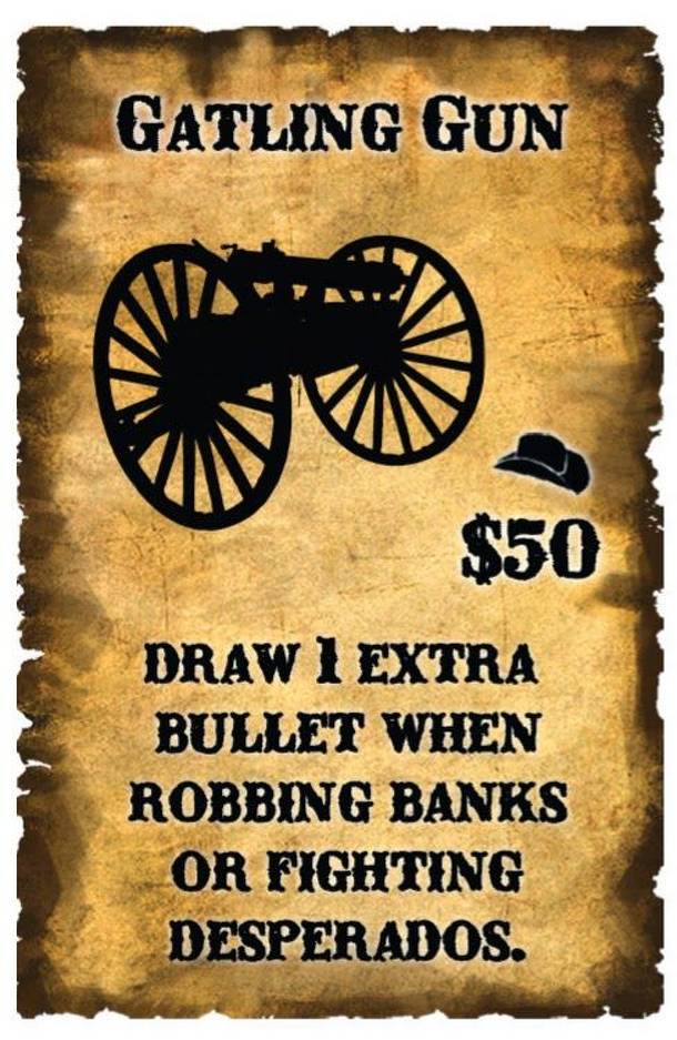 Spurs: A Tale in the Old West – Gatling Gun Promo Card