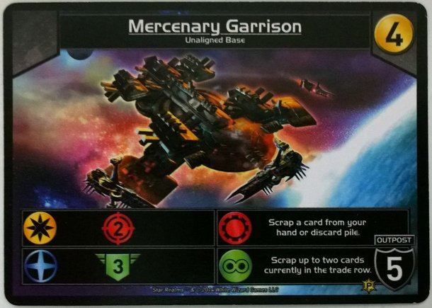 Star Realms: Mercenary Garrison Promo Card
