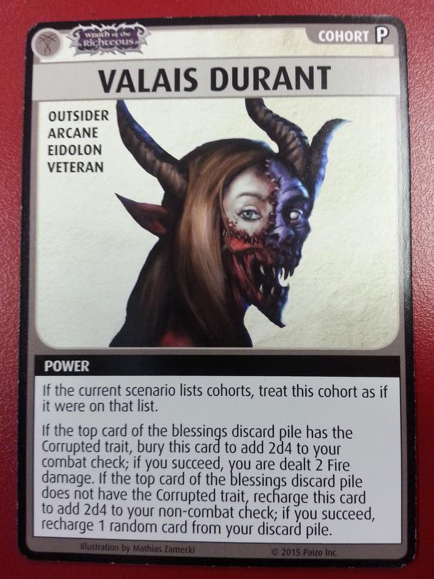 Pathfinder Adventure Card Game: Wrath of the Righteous – "Valais Durant" Promo
