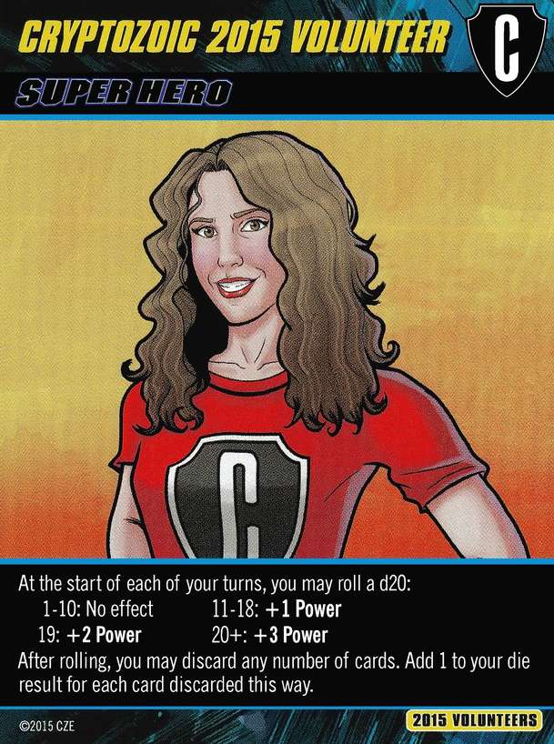 DC Comics Deck-Building Game: Cryptozoic 2015 Volunteer Promo Cards