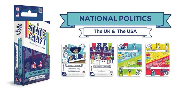 Statecraft: the Political Card Game – National Politics Expansion (UK & USA)