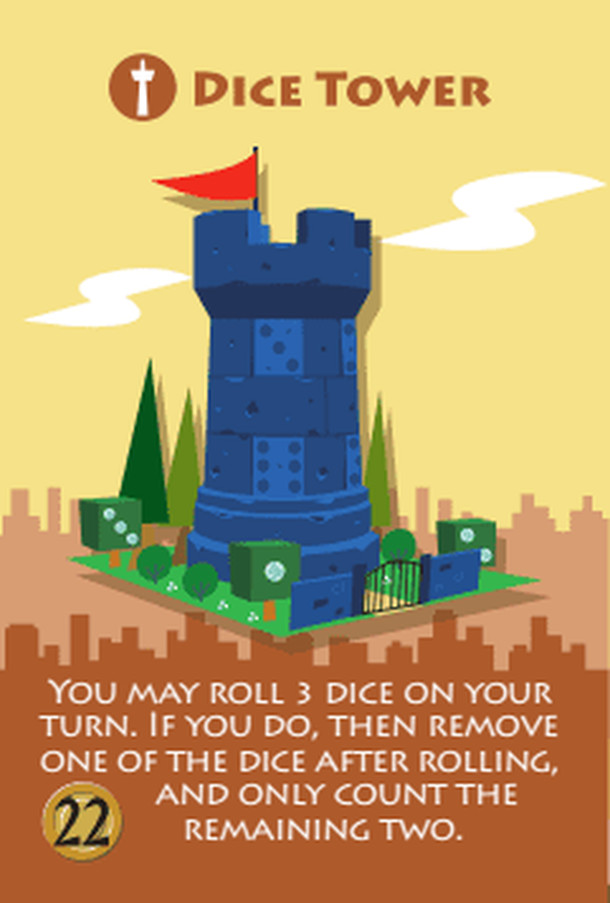 Machi Koro: Dice Tower Promo Cards