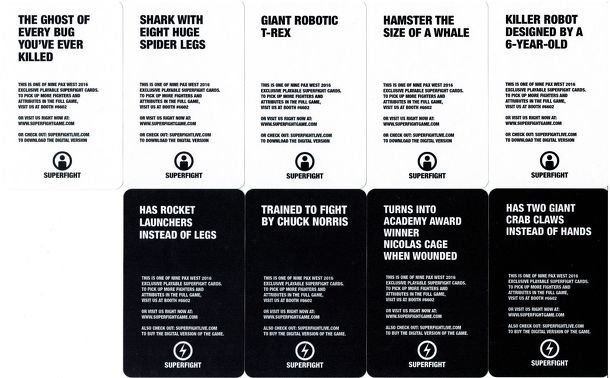 Superfight: PAX West 2016 Promo Pack