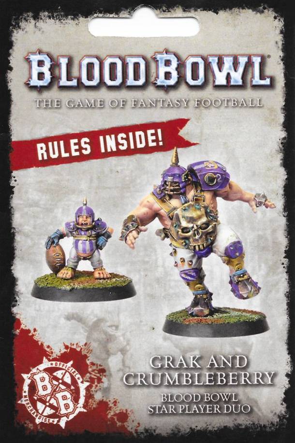 Blood Bowl (2016 edition): Grak and Crumbleberry Star Players