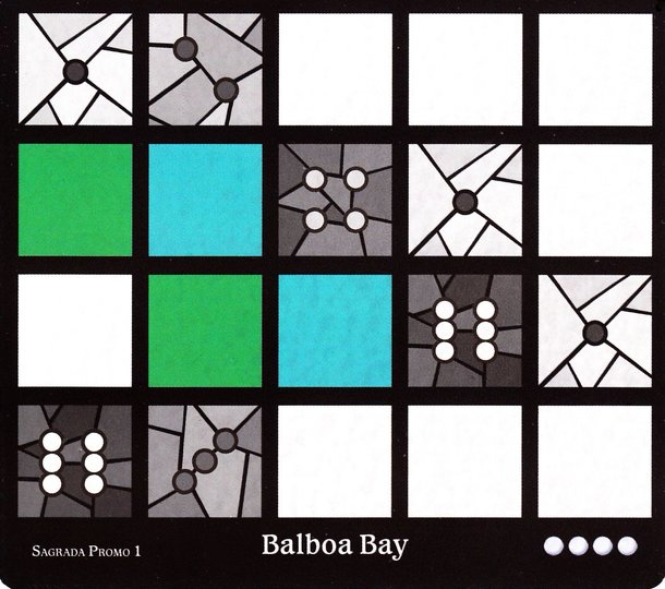 Sagrada Promo 1: Vitraux/Balboa Bay Window Pattern Card