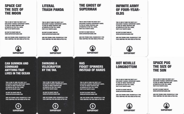 Superfight: PAX West 2017 Promo Pack