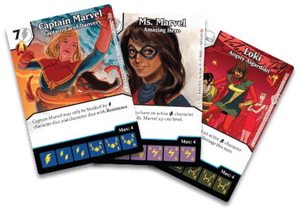 Marvel Dice Masters: Ms. Marvel Promo Cards