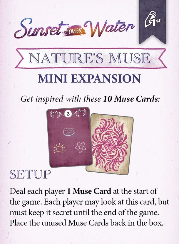 Sunset Over Water: Nature's Muse Mini Expansion