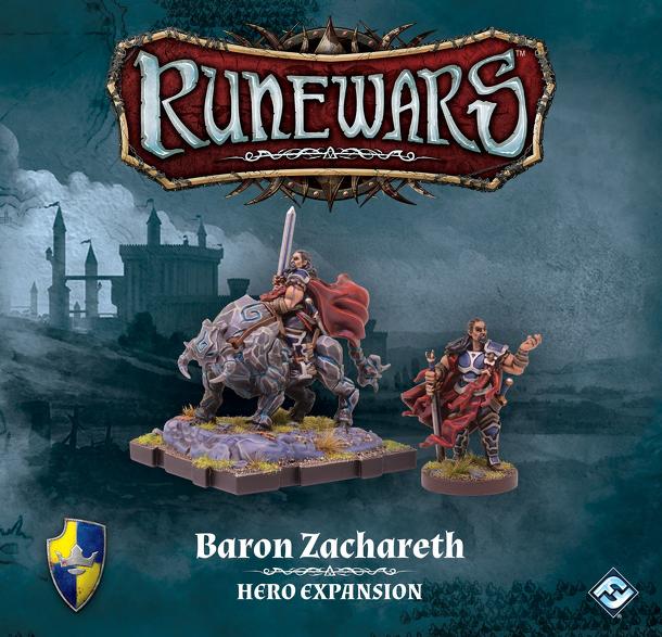 Runewars Miniatures Game: Baron Zachareth – Hero Expansion