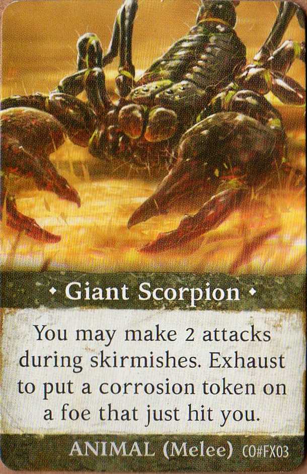 Folklore: The Affliction – Giant Scorpion Promo Card