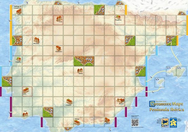 Carcassonne Maps: Península Ibérica