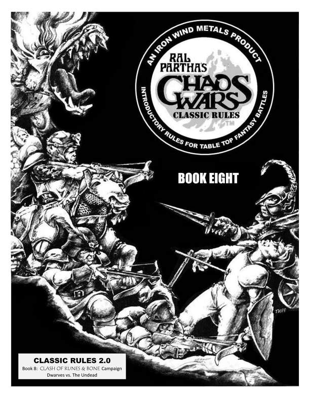 Ral Partha's Chaos Wars: Classic Rules – Book Eight: Clash of Runes & Bone Campaign – Dwarves vs. The Undead