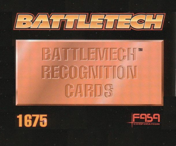 BattleMech Recognition Cards