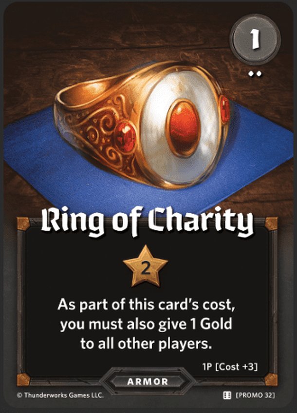 Roll Player: Ring of Charity Promo Card