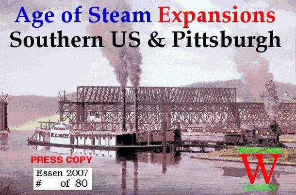 Age of Steam Expansions: Southern US & Pittsburgh