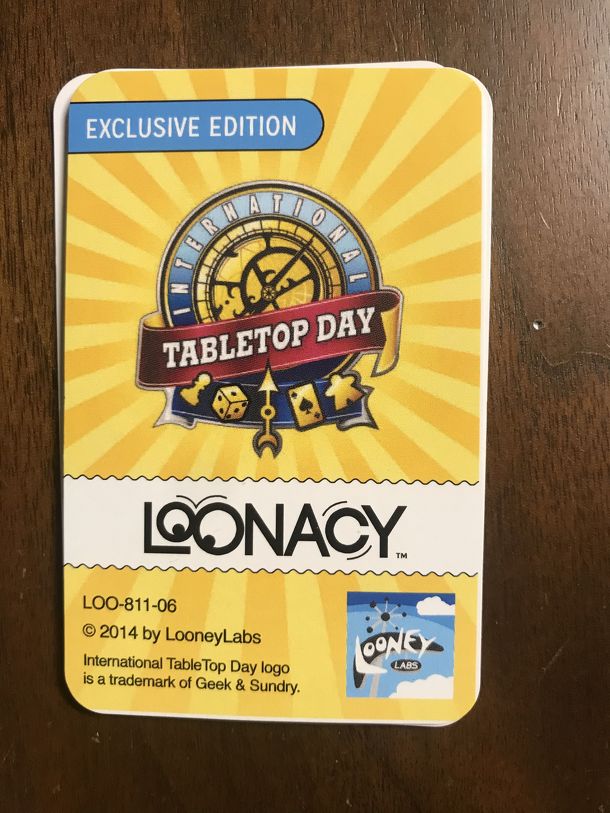 Loonacy: International Tabletop Day Expansion