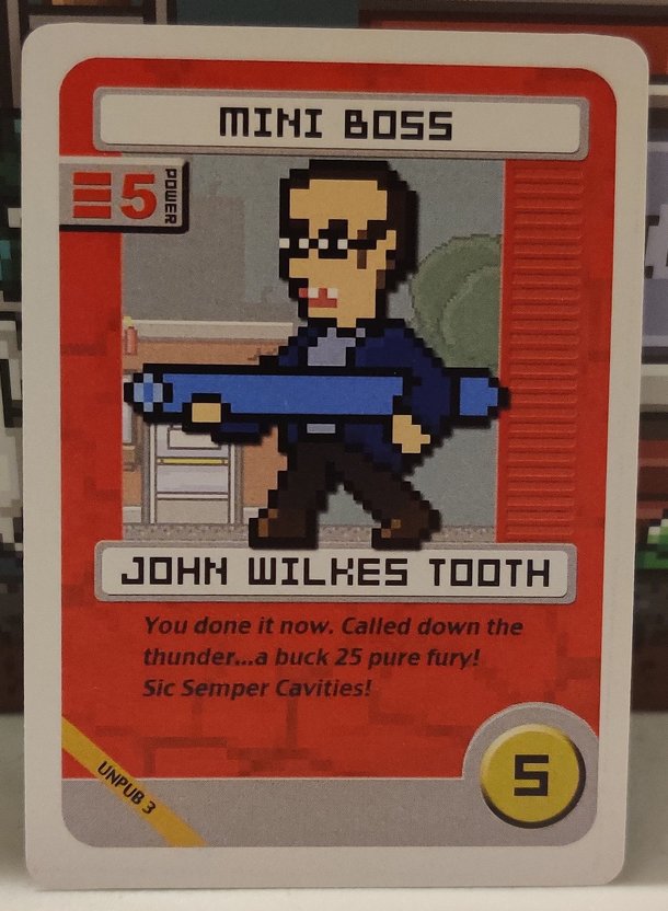 Pixel Lincoln: John Wilkes Tooth Promo Card