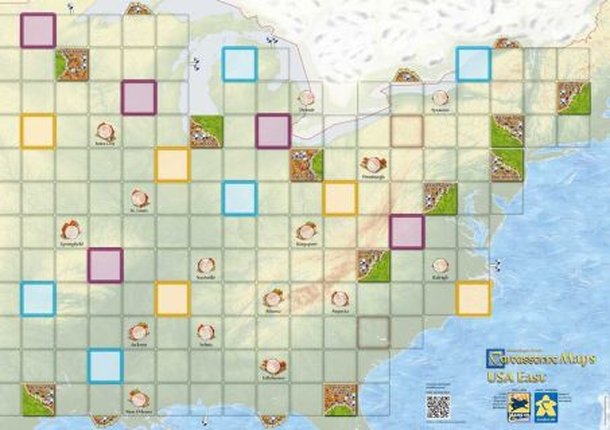 Carcassonne Maps: USA East