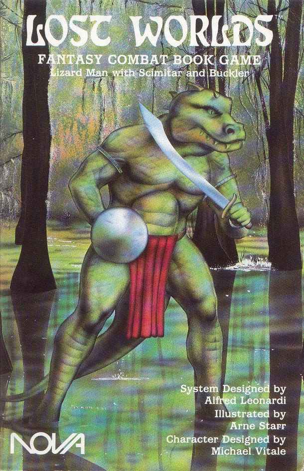 Lost Worlds: Lizard Man With Scimitar and Buckler