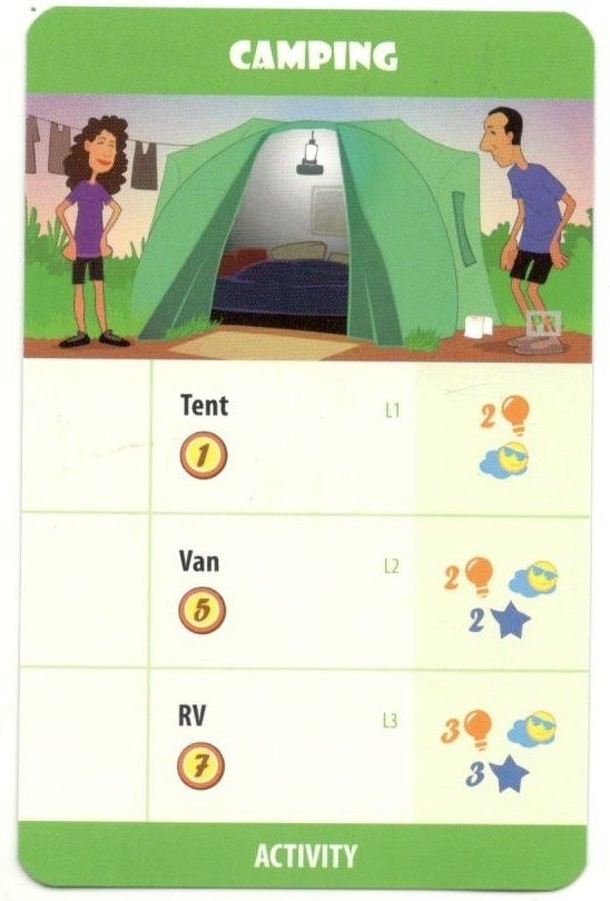The Pursuit of Happiness: Camping Activity Promo Card