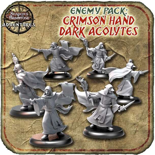 Shadows of Brimstone: Crimson Hand Dark Acolytes Enemy Pack