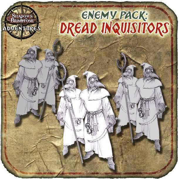 Shadows of Brimstone: Crimson Hand Dread Inquisitors Enemy Pack