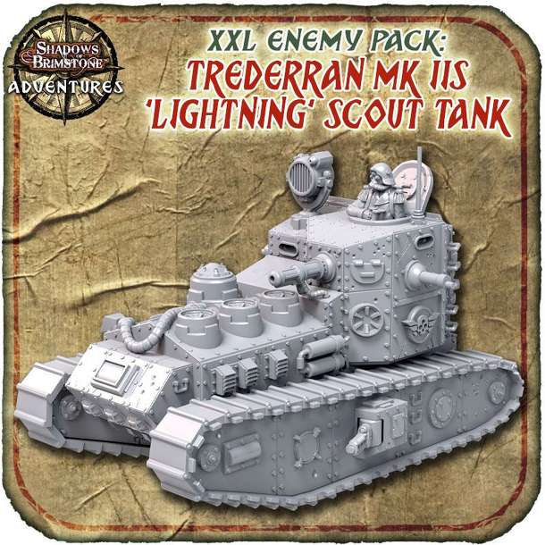 Shadows of Brimstone: Trederran MK IIs 'Lightning' Scout Tank XXL Enemy