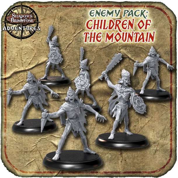 Shadows of Brimstone: Valley of the Serpent Kings – Children of the Mountain Enemy Pack