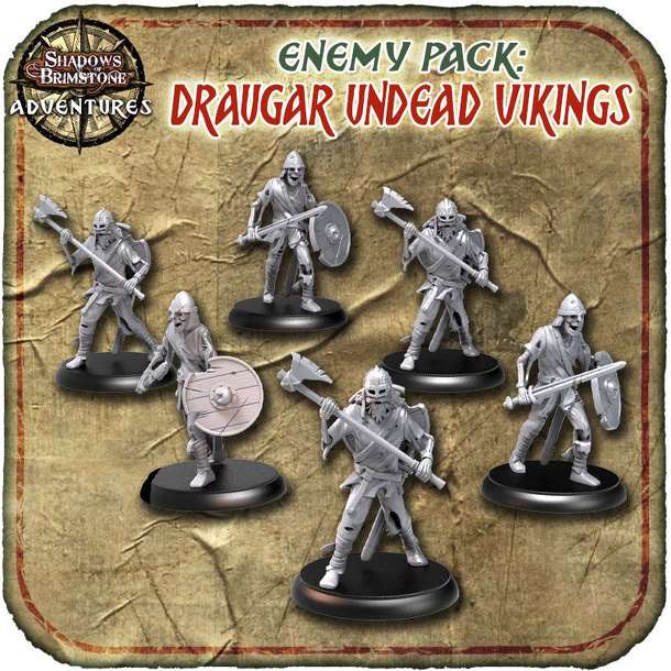 Shadows of Brimstone: Gates of Valhalla – Draugar Undead Vikings Enemy Pack