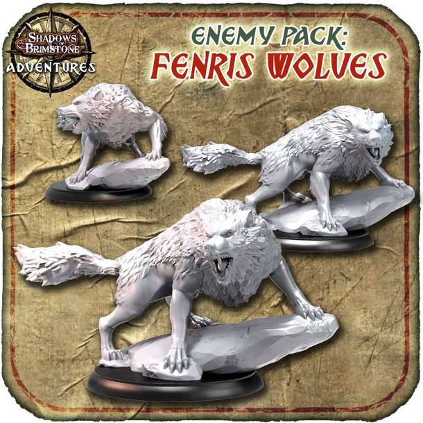 Shadows of Brimstone: Gates of Valhalla – Fenris Wolves Enemy Pack