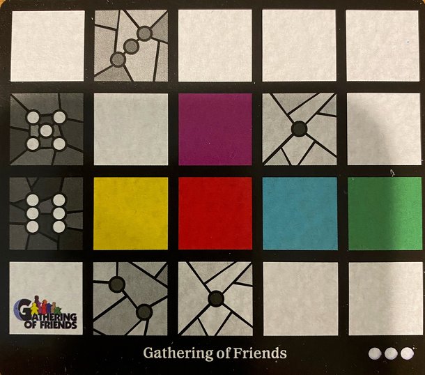 Sagrada: Promo 17 – Gathering of Friends 2021 Window Pattern Card