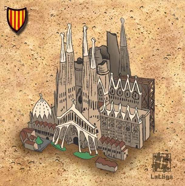 Sagrada Familia tile (fan expansion for Carcassonne)