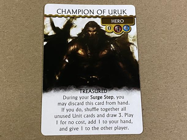 Omen: A Reign of War – Champion of Uruk Promo Card