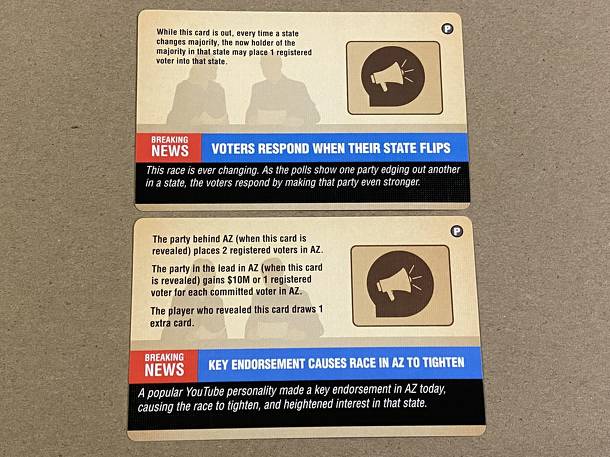 Campaign Trail: Green Party Expansion – Game Boy Geek 2021 Promo Cards