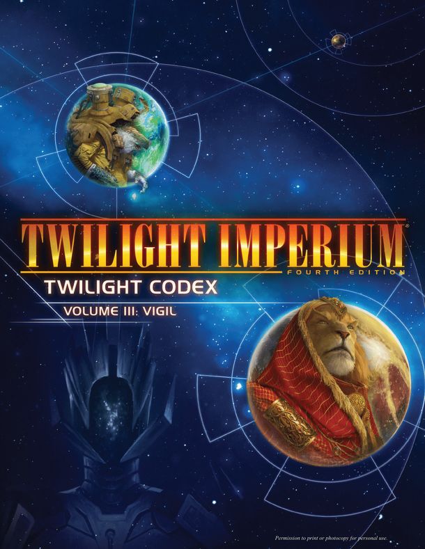Twilight Imperium: Fourth Edition – Twilight Codex Volume III: Vigil