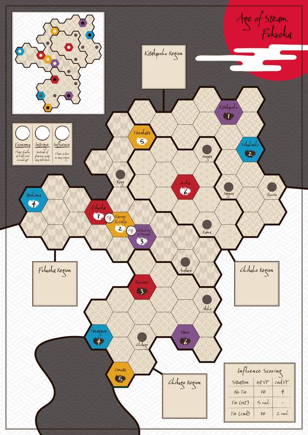 Fukuoka (fan expansion for Age of Steam)