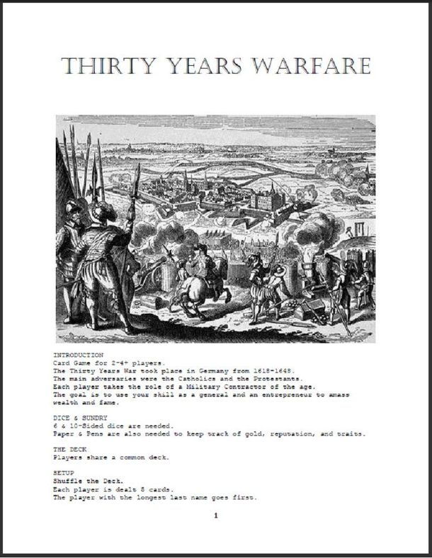 Thirty Years Warfare