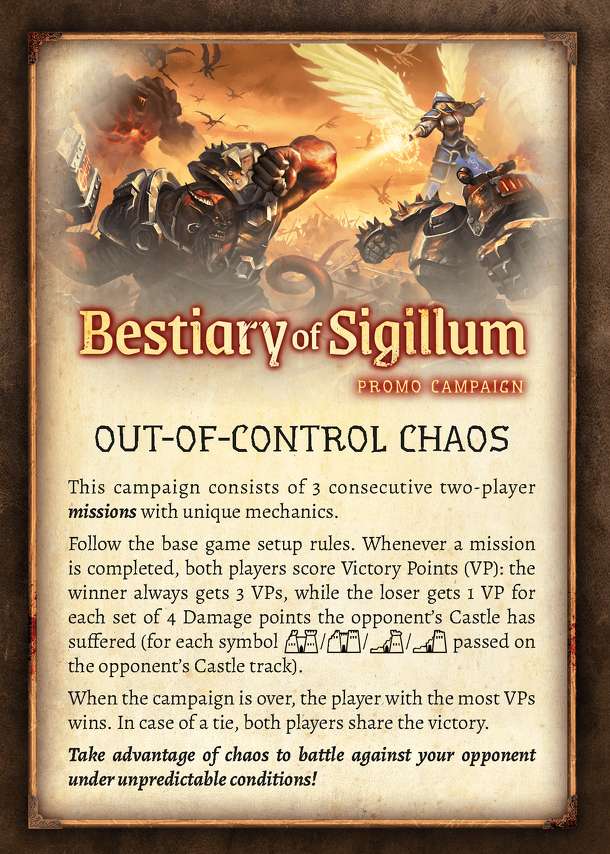 Bestiary of Sigillum: Collector's Edition – Out-of-Control Chaos Promo Campaign