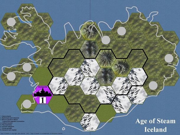 Age of Steam Expansion: Iceland