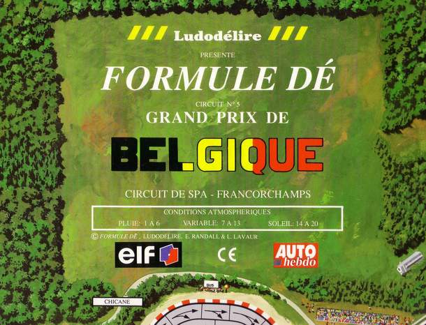 Formule Dé Circuit № 5: GRAND PRIX DE BELGIQUE – Circuit de Spa – Francorchamps